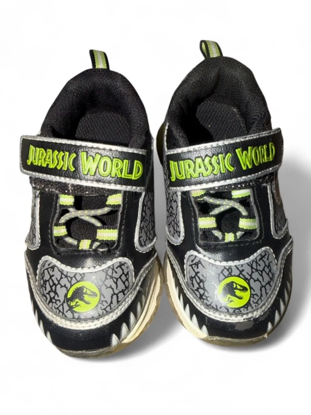 Jurassic World light up toddler sneakers size 7